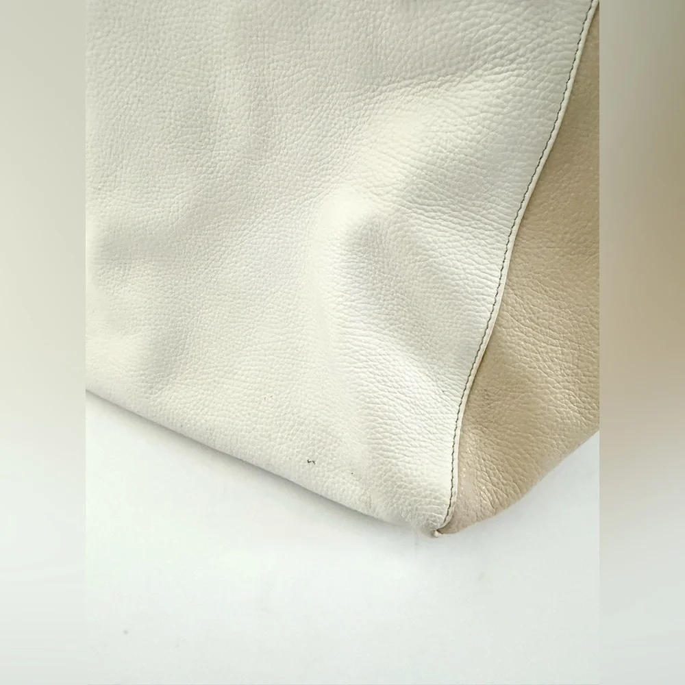 Claudia Firenze Pebble Leather Color Block Tote Bag